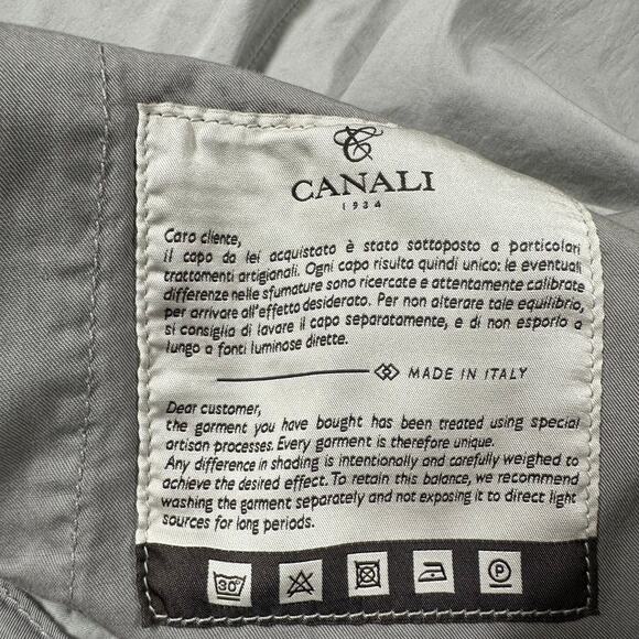 Canali NWT Black Edition Pleated Drawstring Chinos Size 58 US 40 Pull-On Poplin - Picture 4 of 8